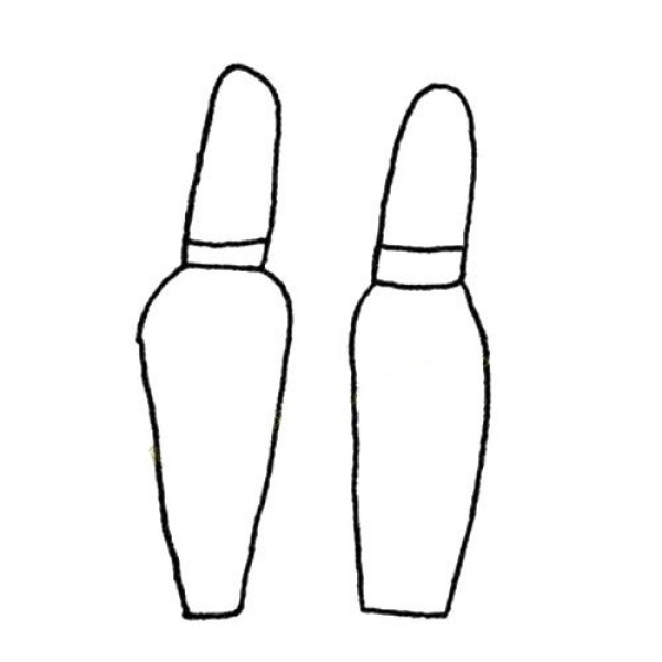 Bowling Pins Simple Drawing Picture