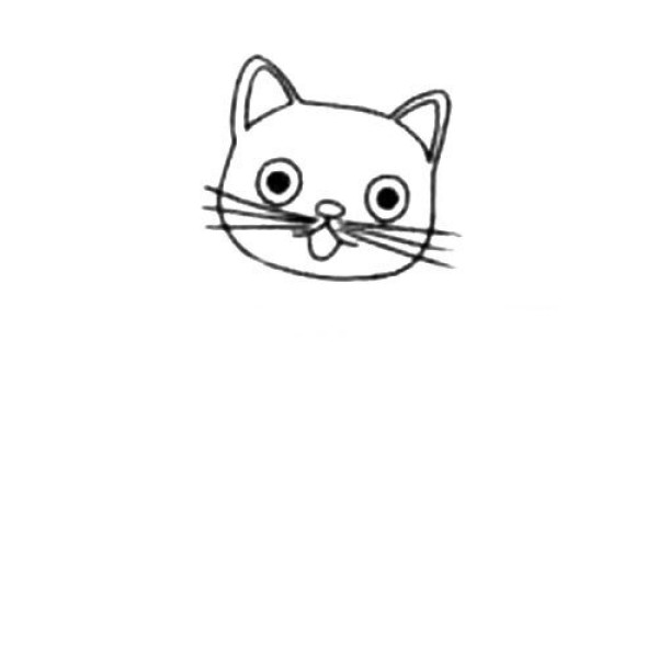 Simple drawing tutorial of a kitten flying on a plane