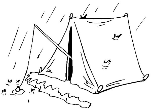 A complete collection of simple drawing pictures of camping