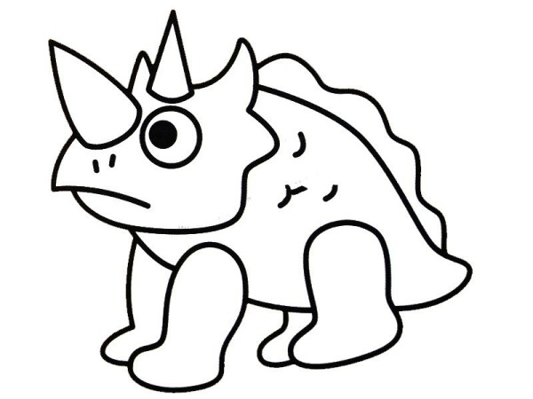 Children learn to draw Styracosaurus