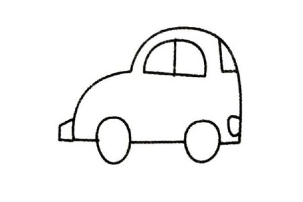 Complete collection of simple car drawings and drawing steps