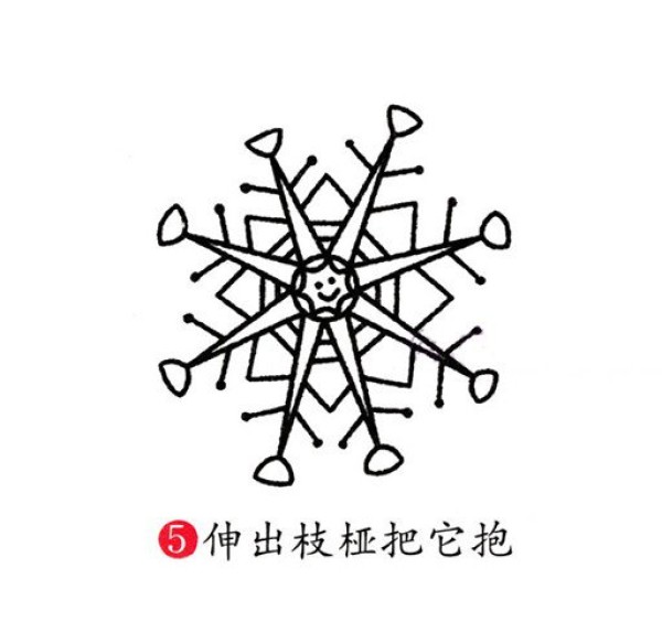 How to draw cute snowflakes