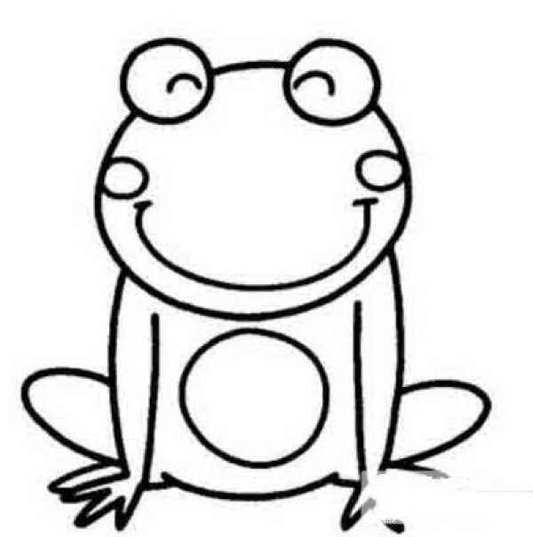 Simple drawing of a frog Simple drawing of a frog