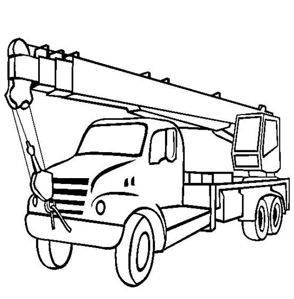 Engineering truck pictures Simple drawing of truck with truck mounted crane