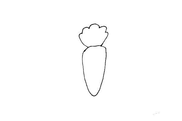 Cartoon radish simple strokes