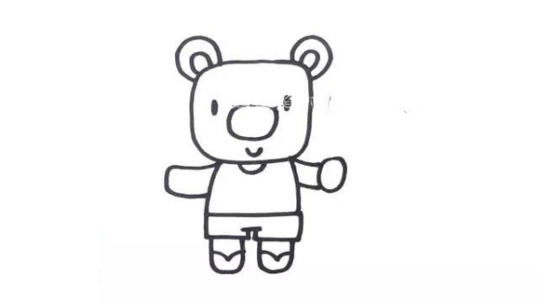 Simple drawing tutorial: Draw a cute little bear