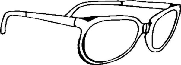 Simple drawing of glasses