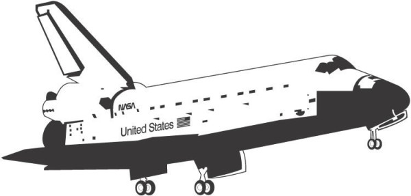 How to draw a space shuttle