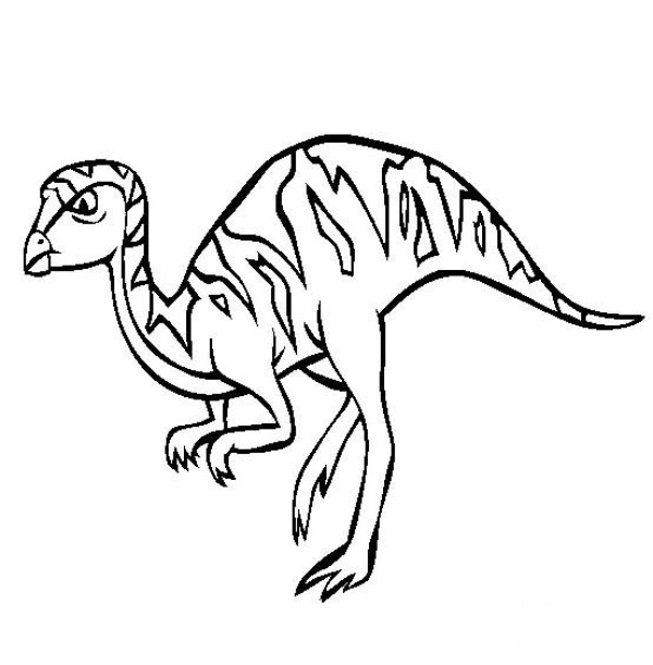 Complete collection of dinosaur pictures, simple drawing pictures of Lelinosaurus