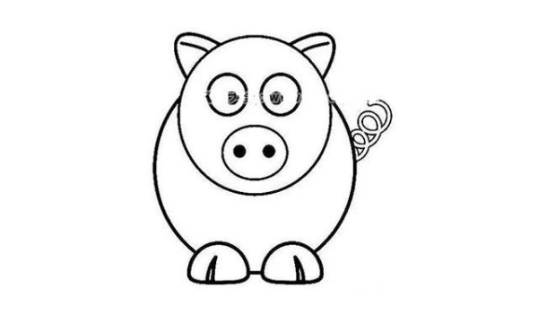 How to draw little red pig