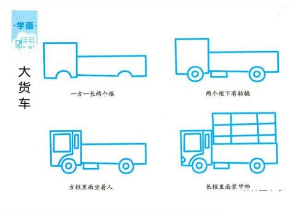 How to draw a delivery truck