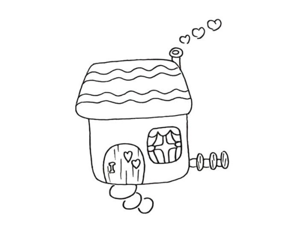 Draw a beautiful little house