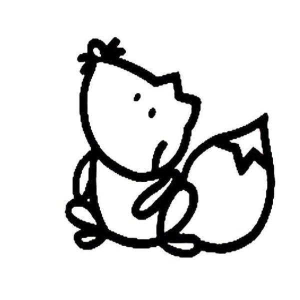 Simple drawing method of squirrel