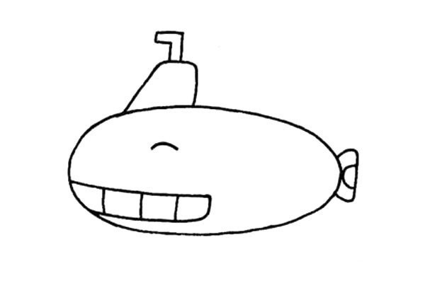 Simple and easy to learn submarine drawing