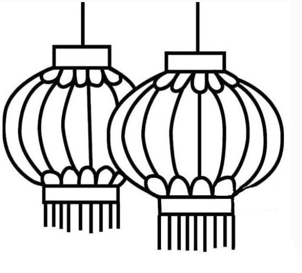 National Day Lanterns Simple Drawings Collection of Simple Drawing Pictures of Lanterns