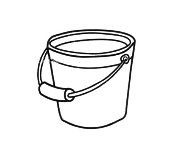 Simple drawing picture of bucket