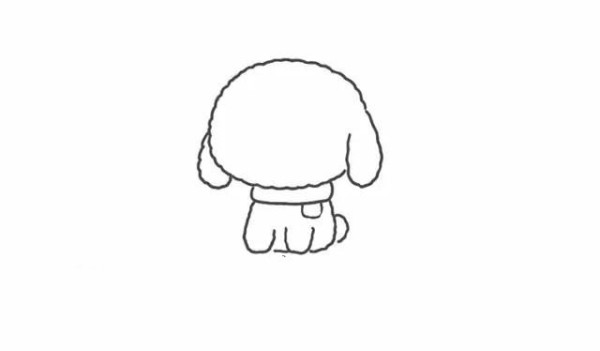 Teddy dog ??drawing method