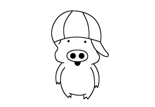 3 Cute Piggy Simple Drawing Pictures