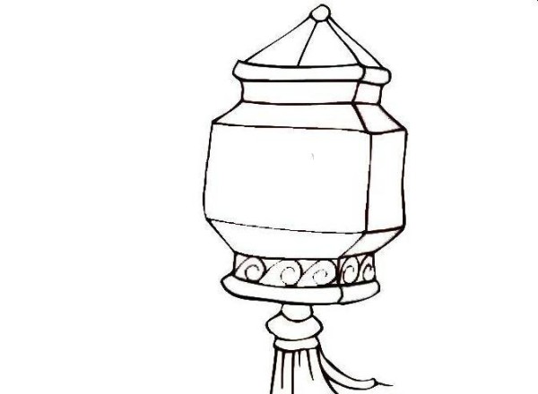 Mid-Autumn Festival Lanterns Simple Drawing