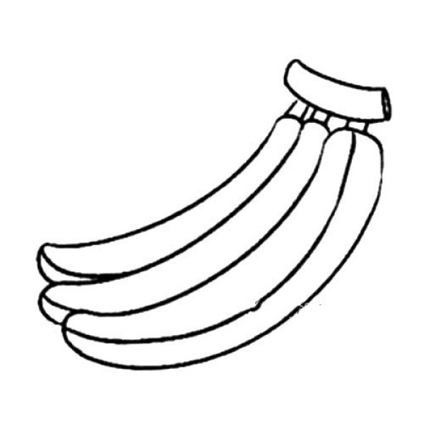 Super simple banana simple strokes