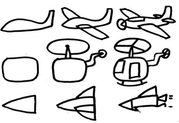 How to draw a cartoon helicopter