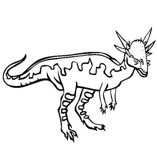 A complete collection of dinosaur pictures and simple drawing pictures of Styxosaurus