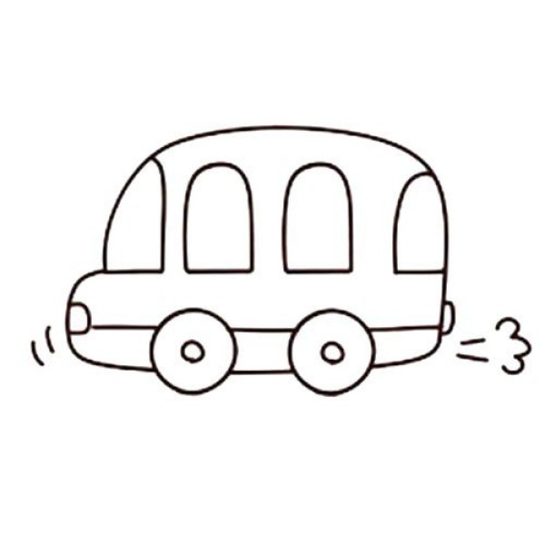 Cartoon van simple drawing tutorial