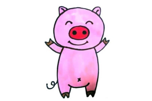 Learn to draw a pig video tutorial