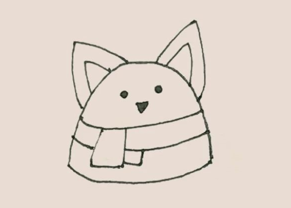 Simple drawing of Corgi