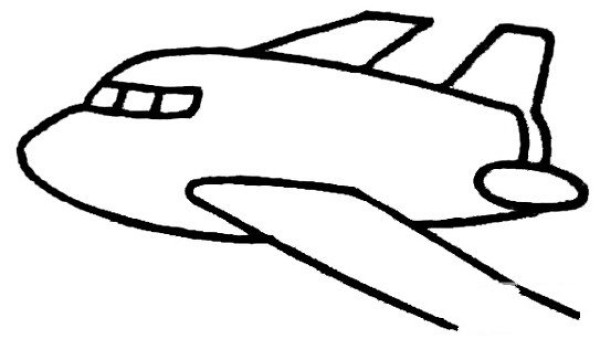 How to draw cartoon airplane