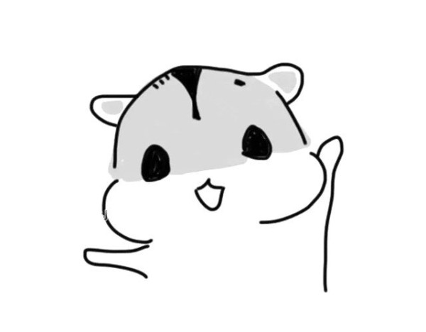 Draw a cute little kitten