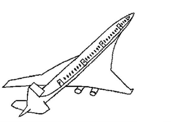 Appreciation of simple drawings of airplanes