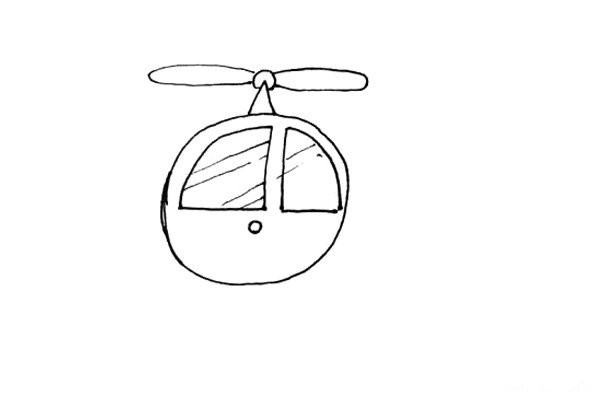 Children learn to draw helicopters easily