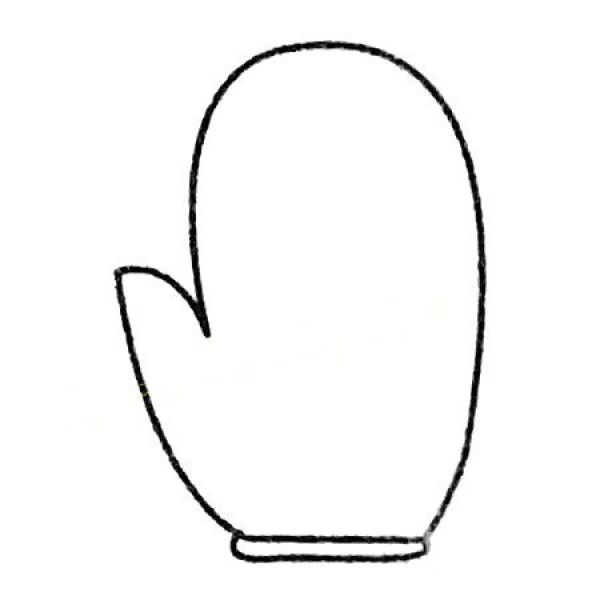 Complete collection of simple strokes of gloves and drawing steps