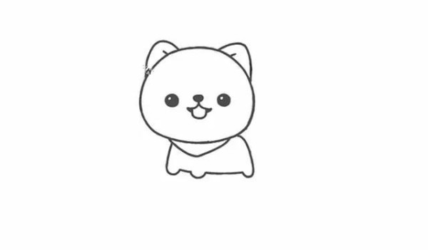 Draw a cute puppy-Pomeranian