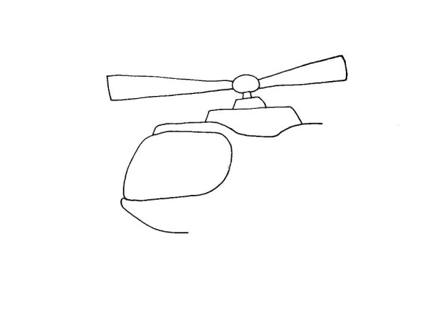 Teach you step by step how to draw a helicopter with simple strokes