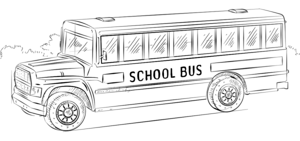 How to Draw a School Bus