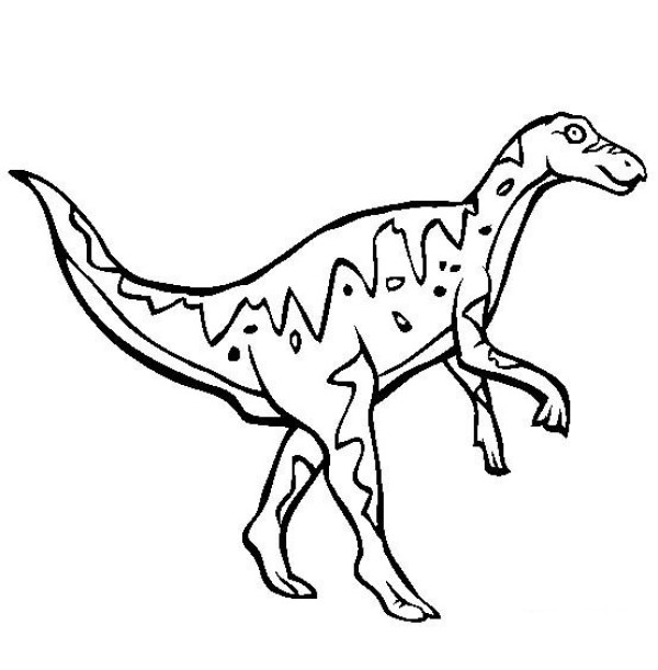 Dinosaur picture collection, duck-billed dragon simple drawing picture