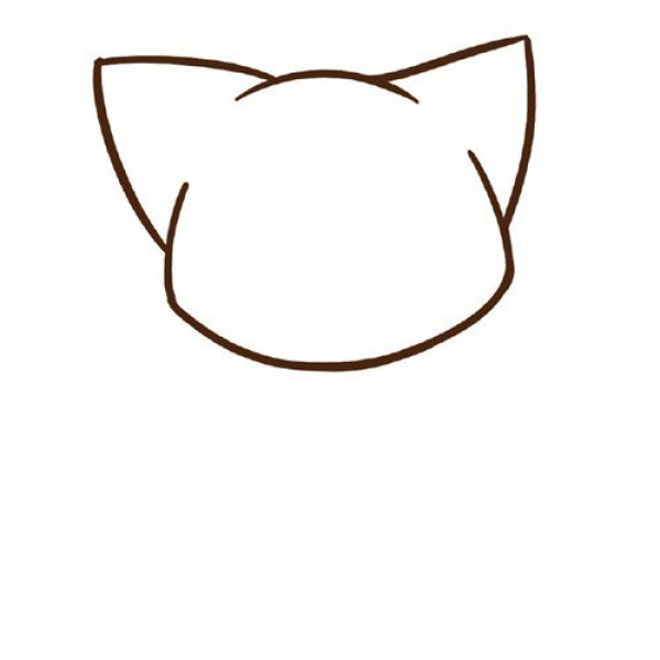 Simple drawing of kitten wearing sweatshirt