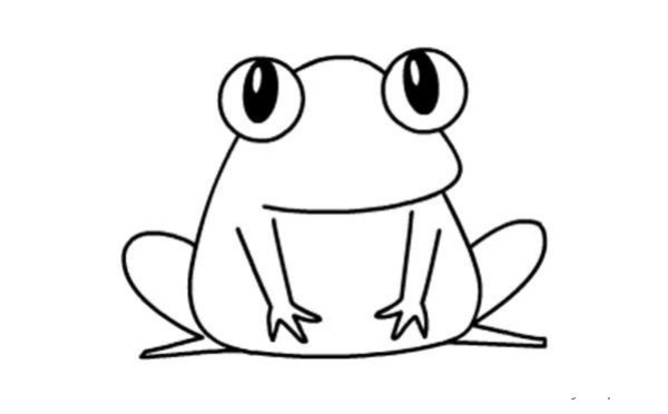 Frog drawing steps