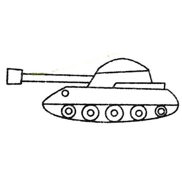 Complete collection of simple tank drawings and drawing steps