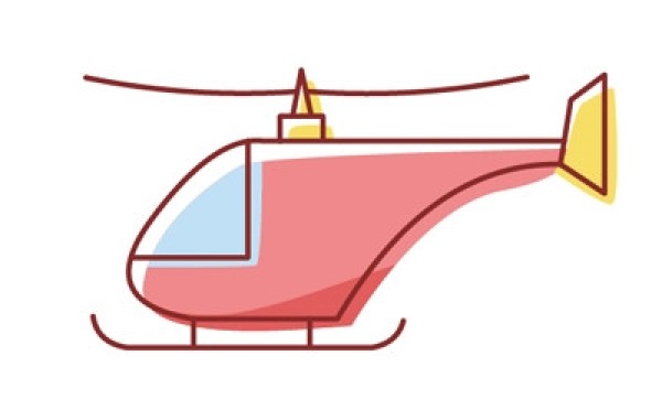 How to draw a simple helicopter