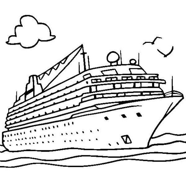 Simple drawings of transportation vehicles Simple drawing pictures of cruise ships