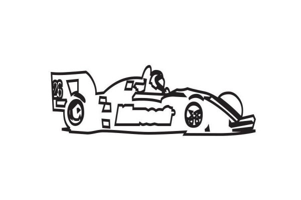 Formula racing simple drawing