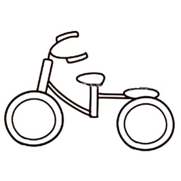 Super cute bicycle simple drawing tutorial