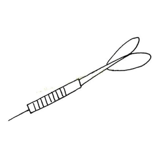 A simple drawing of a dart