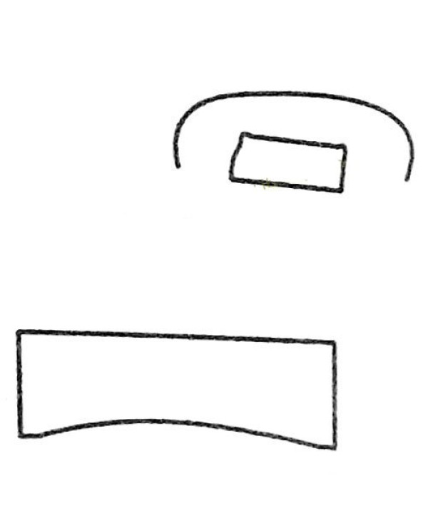 A complete collection of simple drawings of beds and their drawing steps