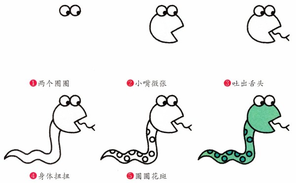 How to draw a simple snake