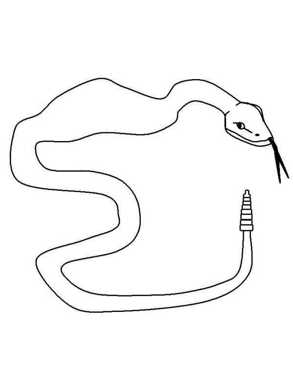 Simple drawing of snake