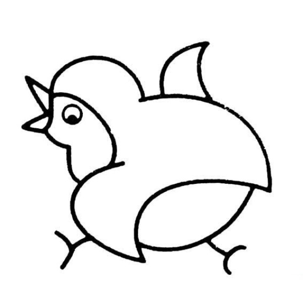 Childrens simple drawing pictures How to draw a chicken